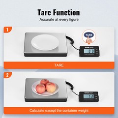 VEVOR 440 lbs x 1.7 oz Shipping Scale Digital Postal Scale AC/DC Package LCD