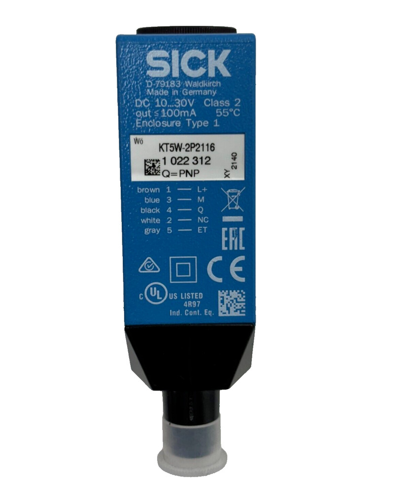 SICK KT5W-2P2116 Contrast Sensor 1 022 312 Q=PNP Free EXPRESS Shipping