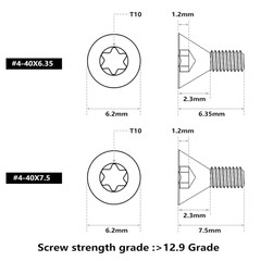 30-Piece Screw Set for Red Dot Sight Optics with Various Lengths