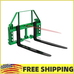 49″ Skid Steer Pallet Quick Attachment – 4000 LBS Pallet Fork Frame w/48″ Blades