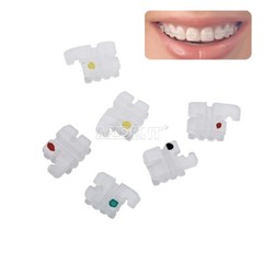 AZDENT Dental Ortho Ceramic Brackets Braces Roth MBT 0.022 Hooks 3 4 5