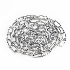 SUS304 Stainless Steel Utility Chain 9.8FT Light Duty for Hanging Camping