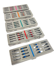GERMAN DENTAL AUTOCLAVE STERILIZATION CASSETTE RACK BOX TRAY FOR 5 INSTRUMENTS