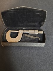 Vintage The L.S. Starrett CO. No. 1641 With Case & Wrench Athol, Mass. USA
