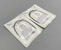 Dental Orthodontic Arch Wire Super Elastic Niti Round Rectangular Natural Form