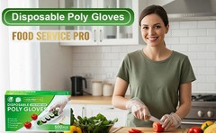 500 Count Disposable Food Service Gloves – Plastic Gloves For Food