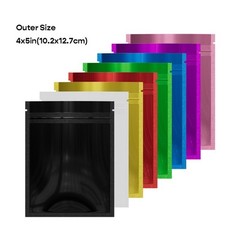 4CustomPrint 100 Smell Proof 3.5g Mylar Bags Zip Seal Lock Resealable Pouch