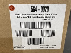 (12/Cs) NALGENE Rapid-Flow 50mL Conical Tube Filter Unit 0.2um PES 50mm 564-0020