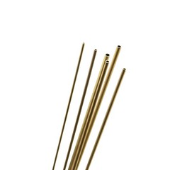 6Pack – Brass Tube 1mm – 2mm OD x 0.2mm Wall Thickness 300mm Length