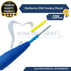 Diathermy ESU Cautery Electrosurgical Pencil with Blade Electrode Box of 5 Pcs
