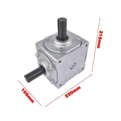 NEW 90 Degree Speed Ratio 1:1 CW/CW Right Angle Bevel Gearbox w/ 2 Keyed Shafts