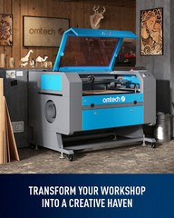 OMTech 100W 20×28 CO2 Laser Engraver Cutter Marker with CW-5200 Water Chiller