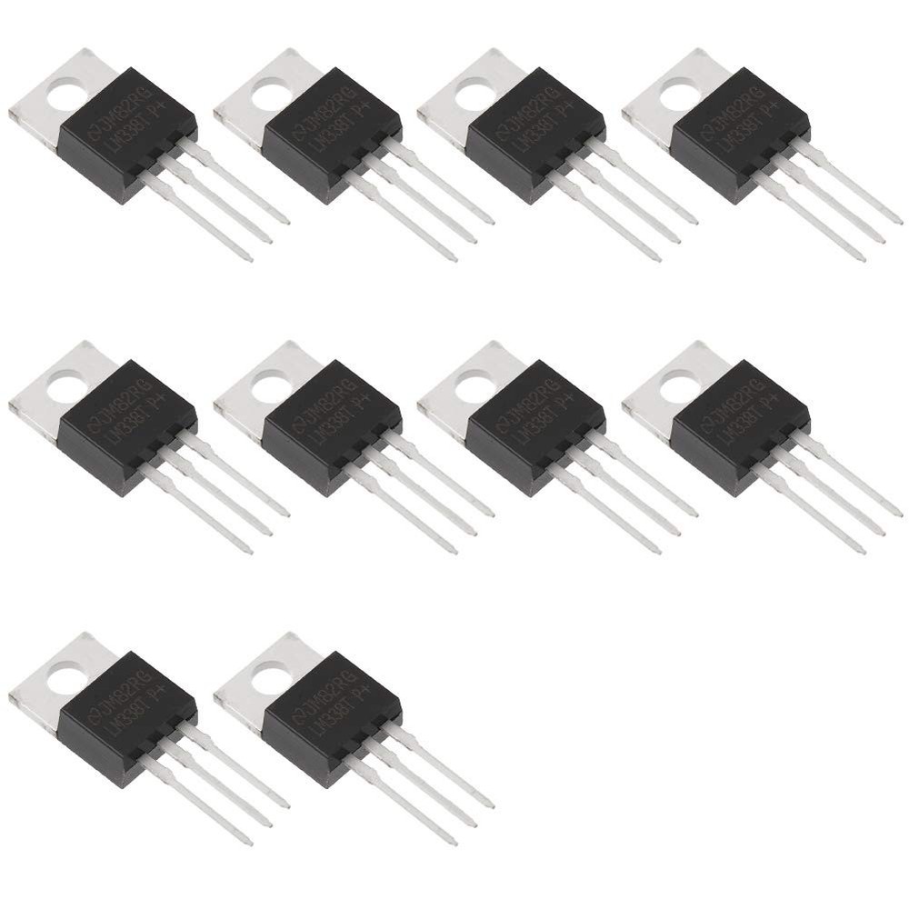 Bridgold 10pcs LM338T LM338 338 1.2V to32 V Linear Voltage Regulator.