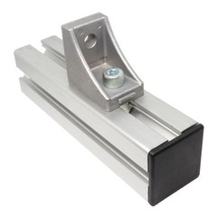 12 x Standard Plastic Square Aluminum Extrusion End Cap Gray White 30x30mm