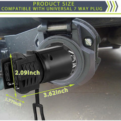 7 to 4 & 5 Pin Trailer Light Adapter，Convenient 2-in-1 Design Trailer Plug Ada