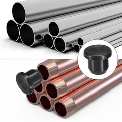 Silicone T-hole Stopper 8.3mm/0.33inch, 20Pack Plug for Cable Gland Hole, Black