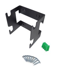 Black Metal Wall Mount Bracket 5.5×5.5×3.7″ Includes Hardware
