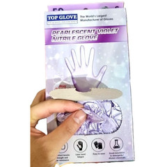 Top Glove Nitrile Disposable Powder Free Glove – Pearlescent Pink/ Violet 50s