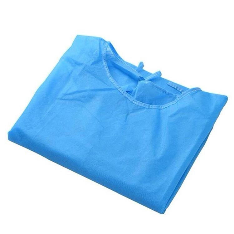 68 Pack Disposable Isolation Gowns Non-Medical Blue Size L NEW