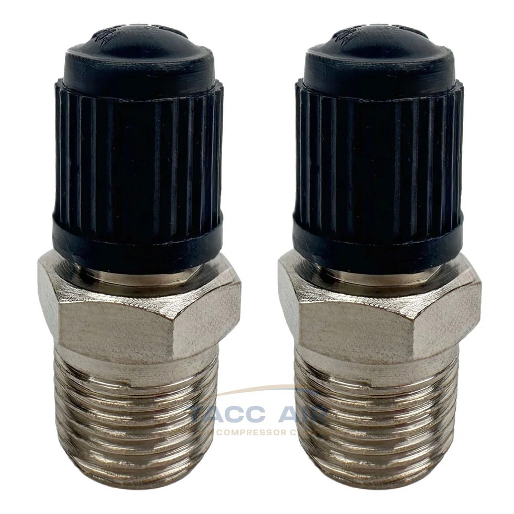 2 Pack 1/8″ Male NPT Schrader Valve Brass Tire / Receiver Tank Filler Stem