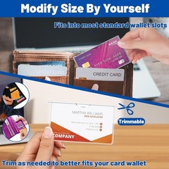 Transparent Plastic Sleeves 10x SSN Credit ID Medicare Driver Business Protector