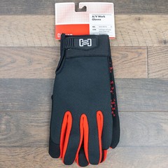 A/V Work Gloves Hosa HGG-100 w/Touch screen synthetic leather tips Choose Size