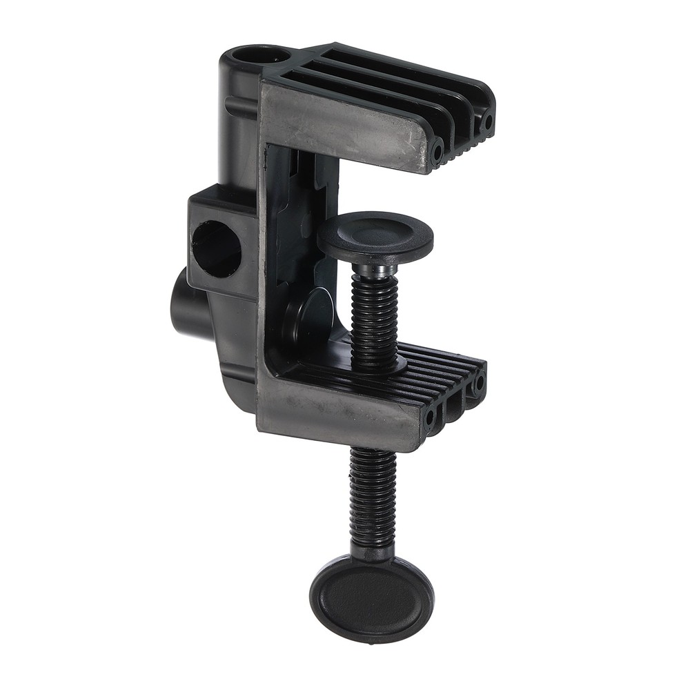 0.51″ Hole Dia. Desk Clamp Plastic Adjustable Universal C-Clamp Base, Black