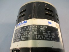 BISON 1834517006 GEARMOTOR 115/230V, 50/60Hz, 1325/1620RPM, 1PH CONT DUTY