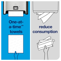 Matic Hand Towel Roll Dispenser with Intuition Sensor, Stainless Steel, Image, H
