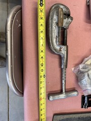 Vintage RIDGID No. 2-A Pipe Cutter – Original Grey Finish – Made in USA 1/8″-2″