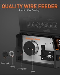 3IN1 Portable MIG Welder ARC LIFT TIG MIG Gasless Welding Machine 110V/220V DIY