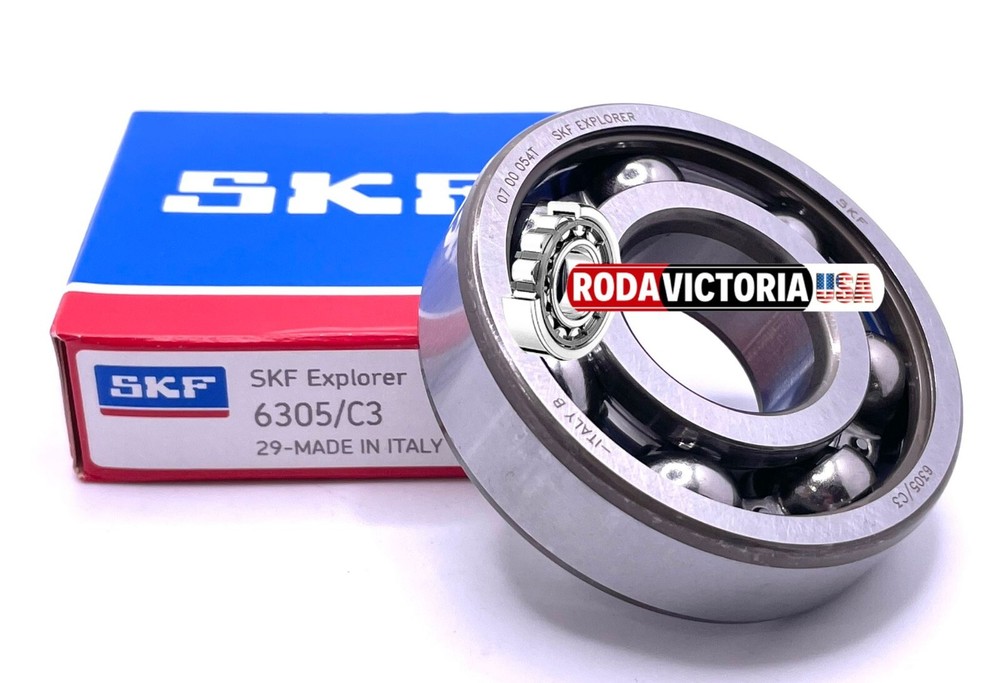 6305 C4 OPEN NO SEALS SKF Bearing 25mm ID x 62mm OD x 17mm Wide