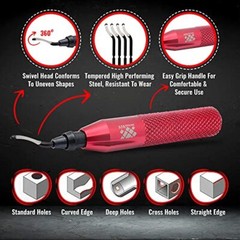 Deburring Tool with 11 High Speed Steel Blades, Works on Metal, Resin, PVC Pipes