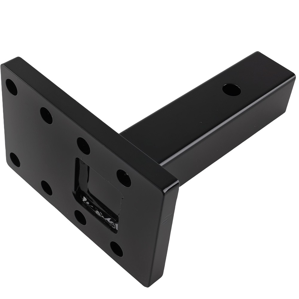 Adjustable Pintle Hitch Bracket 3 Position for 2″ Receiver Black 20000 lbs