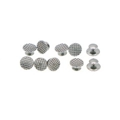 50 Pcs Dental Orthodontic Bondable Metal Lingual Buttons Round Mesh Base Split