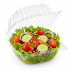 Dart C53PST1 5.3″ ClearSeal Hinged Clamshell Container – 13.8oz – Case of 500