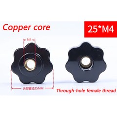 M4/M5/M6/M8/M10/M12-M16 Female Thread Seven Star Shaped Head Clamping Nuts Knob