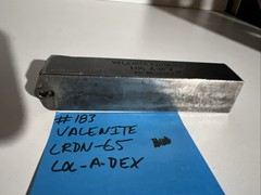 valenite LRDN-65 indexible carbide lathe toolholder 5”OAL 1”Shank Turning Round