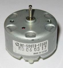 Mabuchi RF-500 Motor – 1.5 to 12 VDC – Solar Motor – Mabuchi RF-500TB-12560