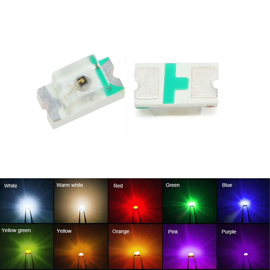 SMD/SMT LED 0603 Ultra Bright White Red Yellow Blue Green Orange Emitting Diodes