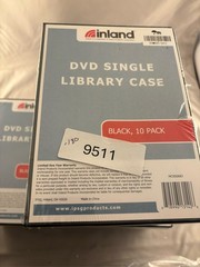 Inland DVD Single Library Case Black 10 Pack Lot of 3 Packs Total 30