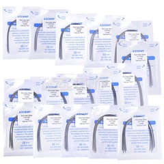 5 bags Dental Ortho Stainless Steel Rectangular Arch Wires Natural AZDENT 50pcs