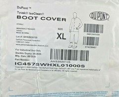 Dupont 1 Pair Sterile XL Boot Cover For IsoClean Lab Coveralls Tyvek AHS2020135