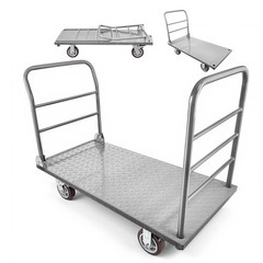 VEVOR Platform Truck 2650 lbs Heavy Duty Foldable Hand Push Cart with Wheels