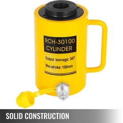Hydraulic Cylinder Jack 30Ton 4″ Stroke Hollow Localfast 100mm/4inch Ram Metal