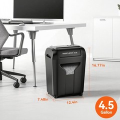 QUIETLEMON 12-Sheet Paper Shredder Cross Cut Commerical For Office Home