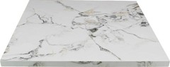 30″x30″ White Calacatta Sintered Stone Restaurant Table Top – Brand New In Box