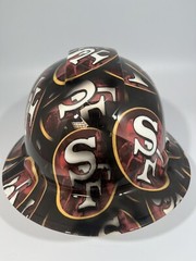 New Full Brim Hard Hat Custom Hydro Dipped SAN FRANCISCO 49er’s
