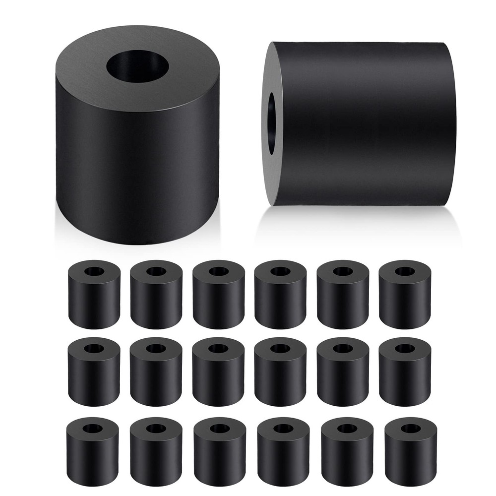 Rubber Spacer 1 Inch OD x 3/8 Inch ID x 1 Inch Thickness Rubber Bushing Round