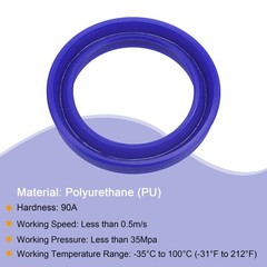MECCANIXITY UHS Radial Shaft Seal 30mm ID x 40mm OD x 6mm 30x40x6mm, Blue